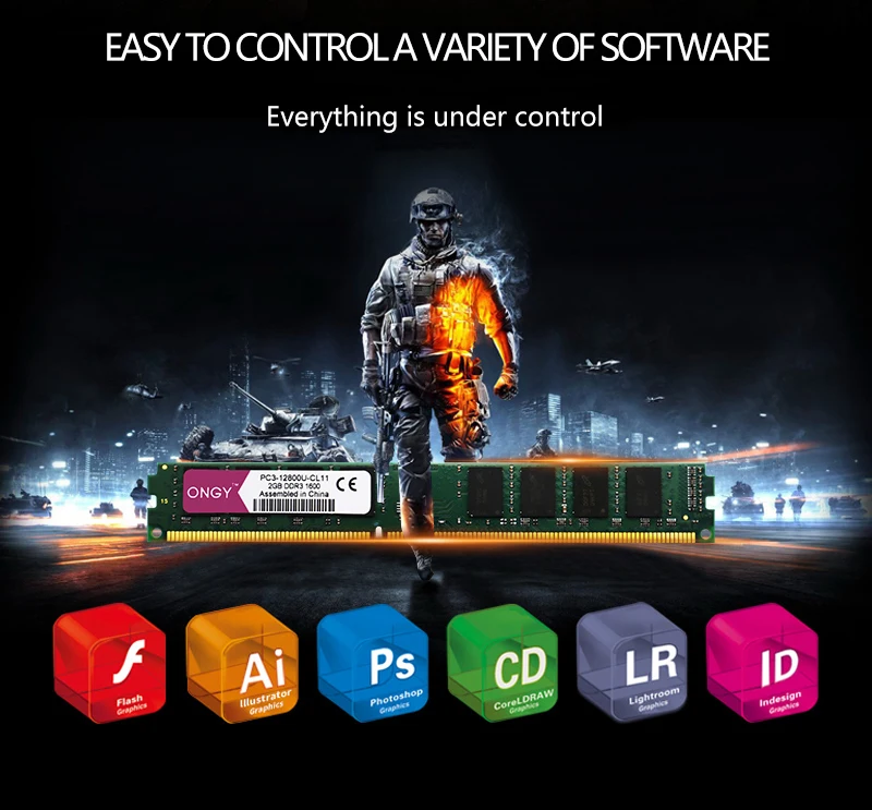 Оперативная память ONGY DDR3, 2 Гб, 1600 МГц, для настольной памяти, 240pin, 1,5 в, Новая Память DIMM для компьютера, оперативная память PC3L-1600U ddr 3 для Intel и AMD