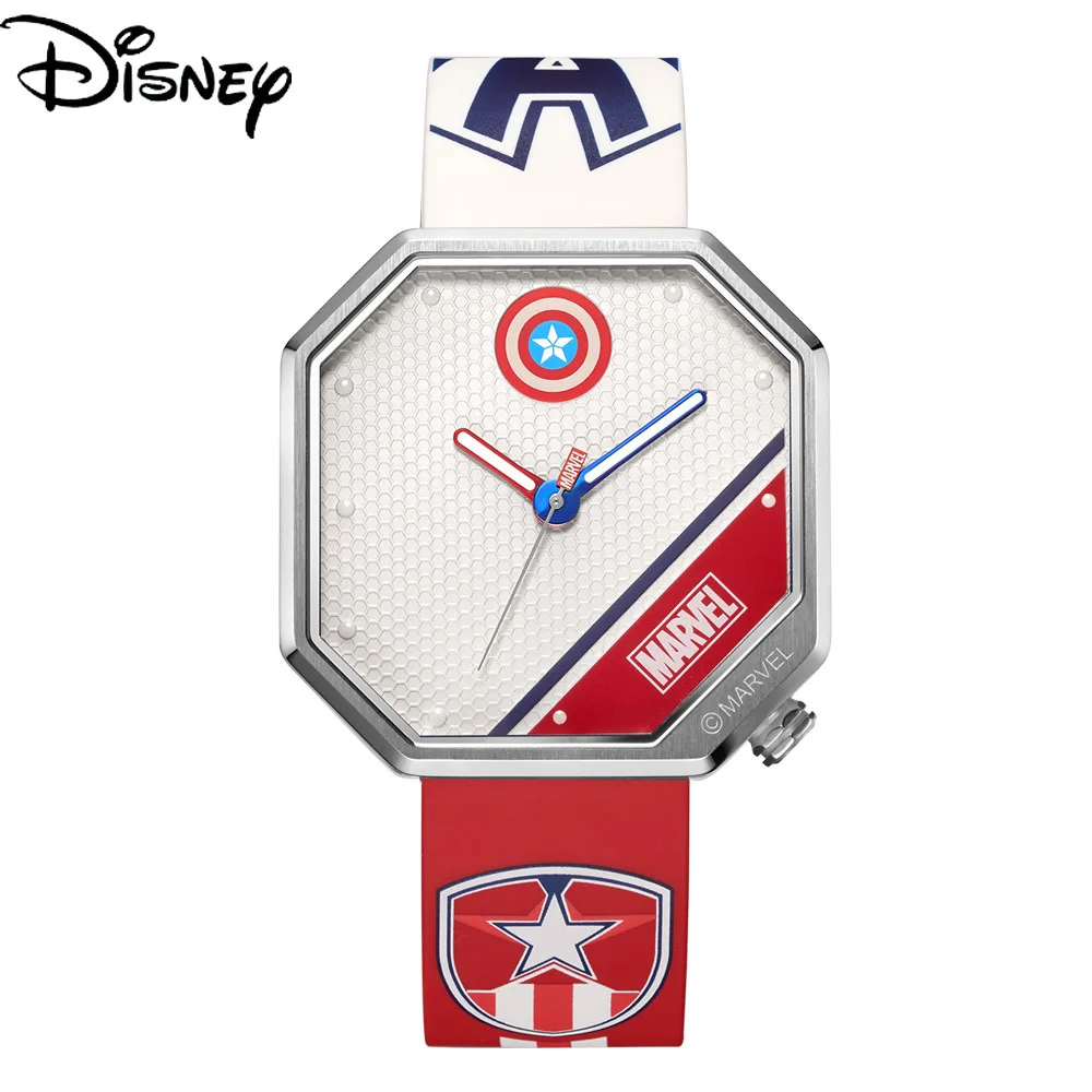 

Disney Men's Luminous Quartz New Tape Marvel Watch Casual Trend Personality Waterproof Watch