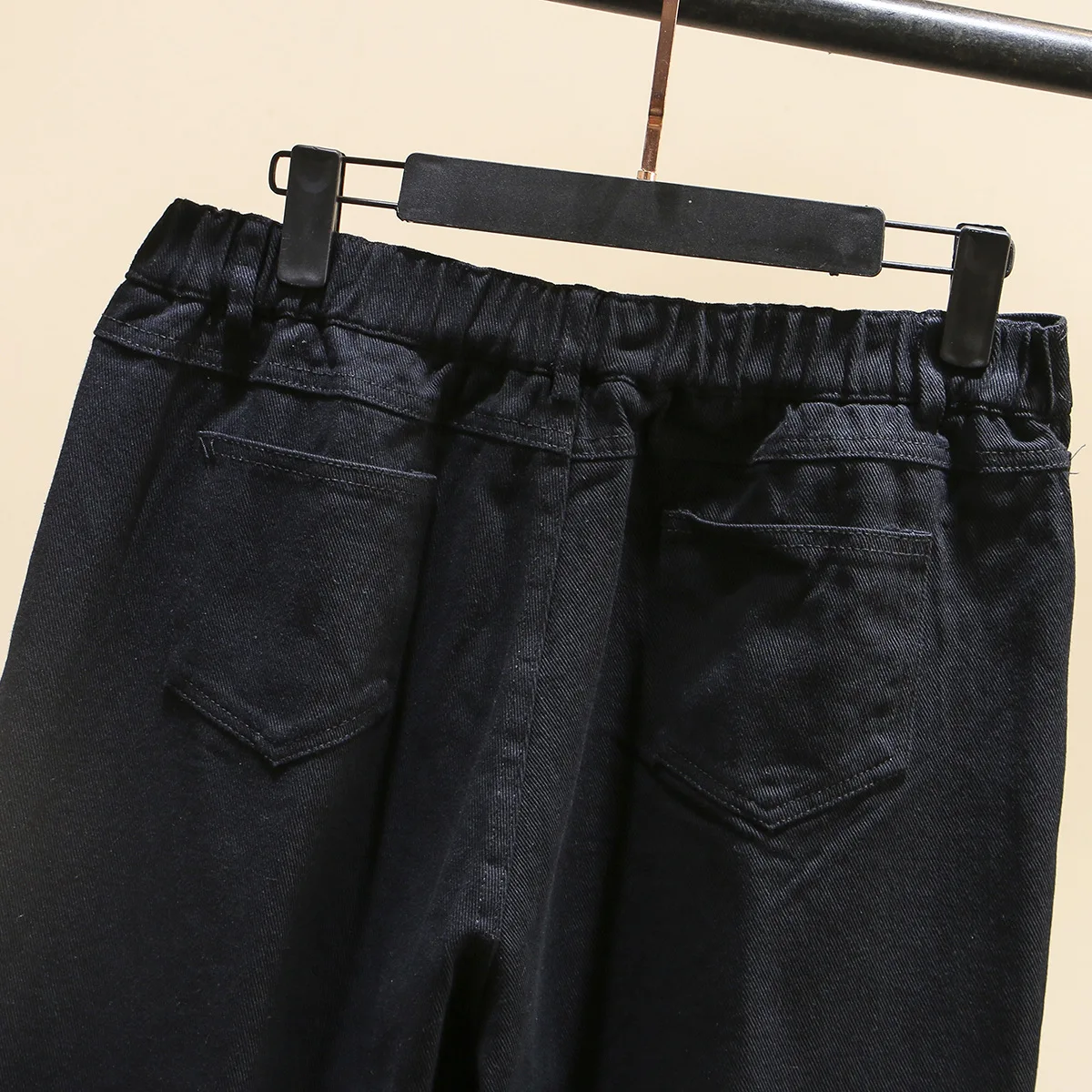 2020 весенние модные джинсы с высокой талией женские штаны-шаровары хлопковые