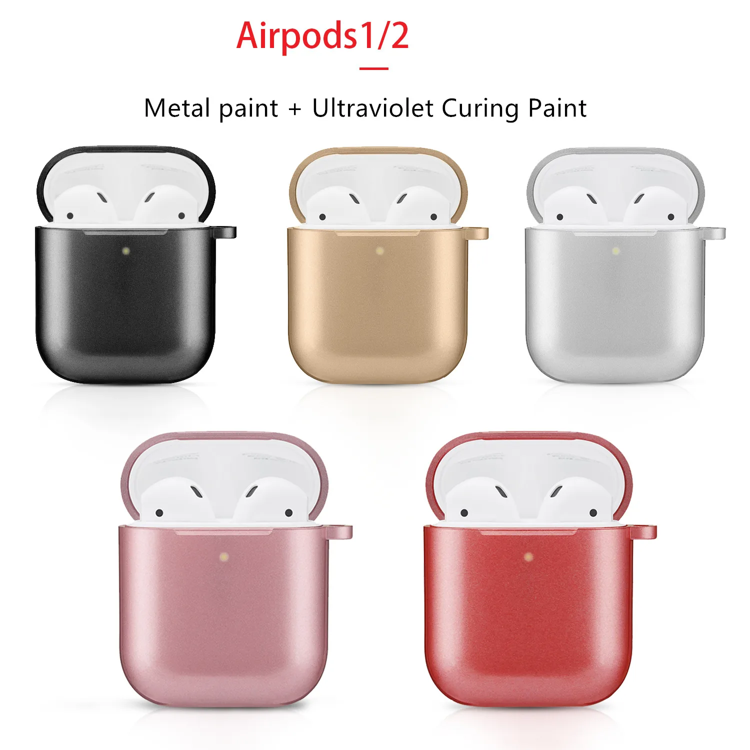 AirPods беспроводной УФ отверждения покрытие наушники чехол для iPhone 1 поколение 2