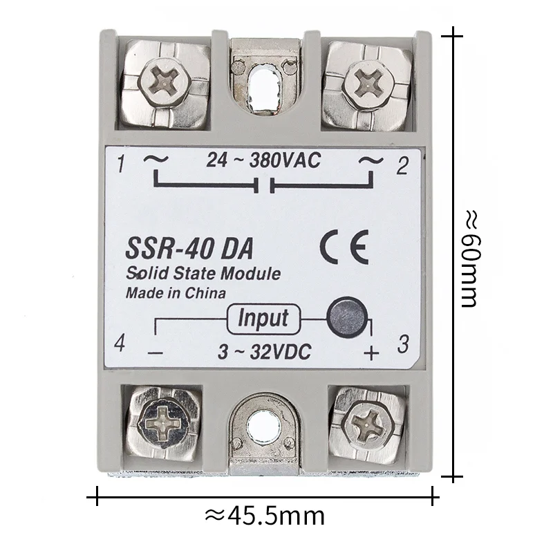 Реле 40A ssr выход 3 32VDC 24 380 В переменного тока 1 шт. SSR 40 от производителя|relay ssr|relay 40arelay