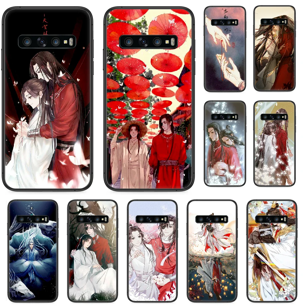 

Anime Tian Guan Ci Fu Art Phone case For Samsung Galaxy Note S 8 9 10 20 Plus E Lite Uitra black waterproof painting back