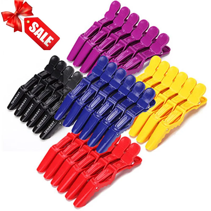 6 шт./компл. Аллигатор Заколки для волос Секционирование зажим парикмахерские