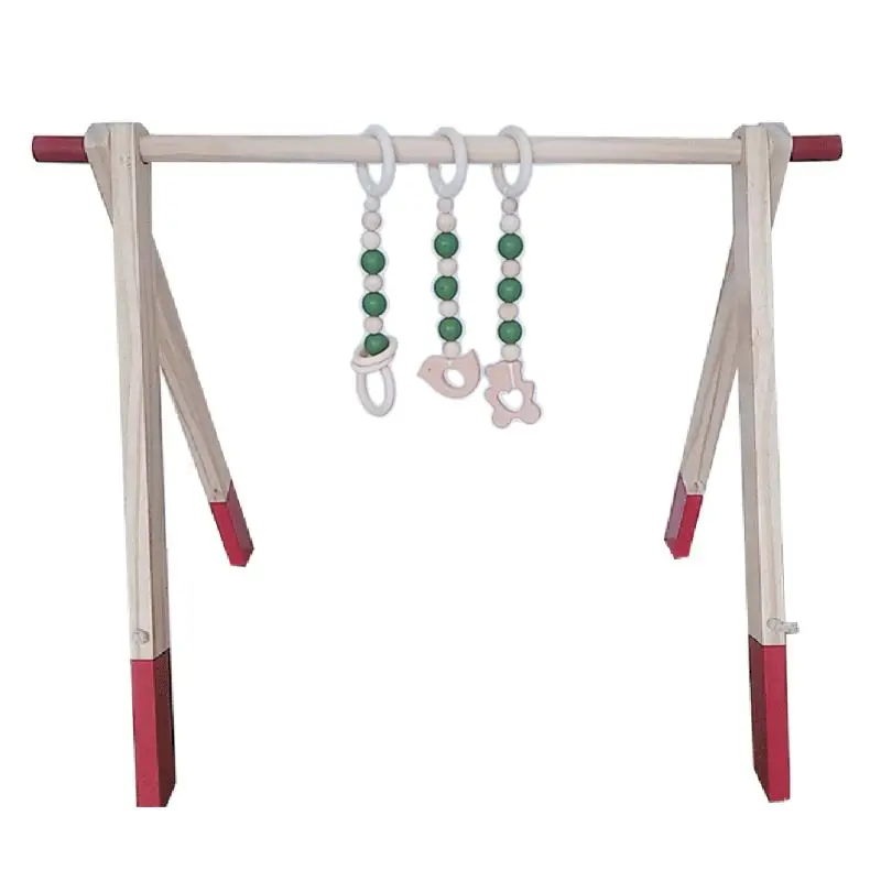 

1Set Nordic Cartoon Baby Wooden Gym Fitness Frame Rack Hanging Pendant Toys Kit A2UB