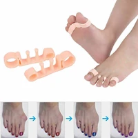 1pair 2colors toe separators bunion elastic corrector straighteners toe spacers bunion relief to bunion hallux valgus foot t0873