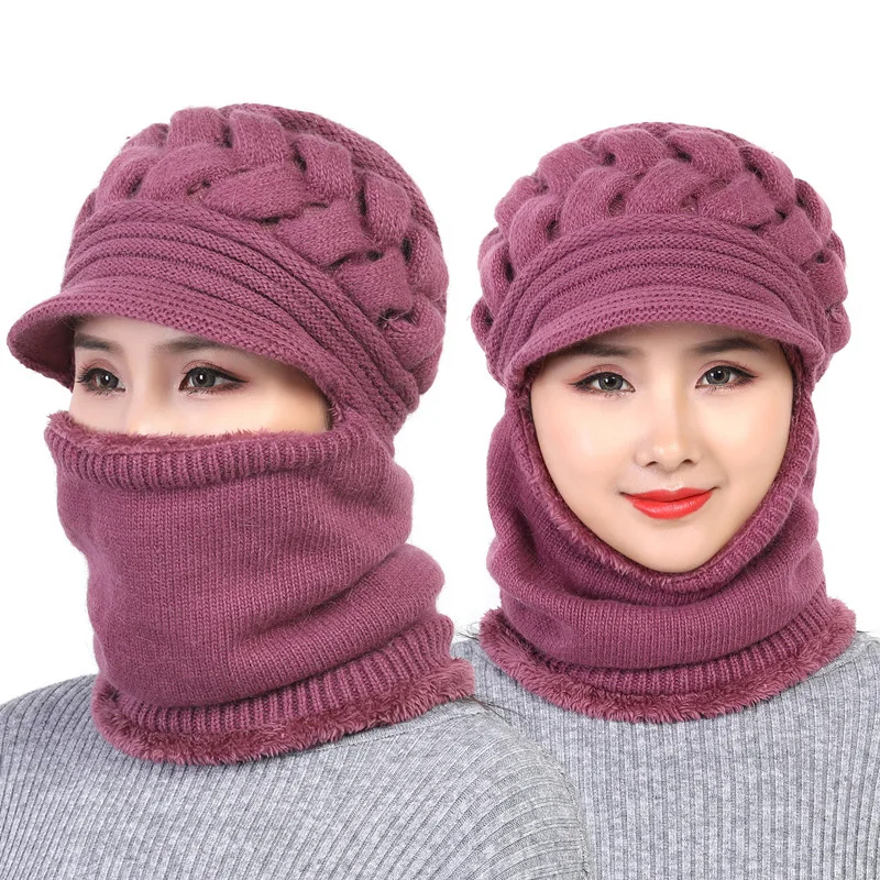 Женские зимние шапки из шерсти кролика|Женские Skullies и шапочки| |