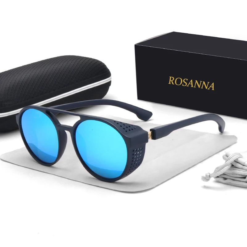 ROSANNA новые модные мужские солнцезащитные очки винтажные стимпанк роскошные