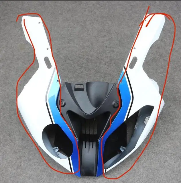 Комплект из 3 шт. окрашенных передних и верхних обтекателей для мотоциклов