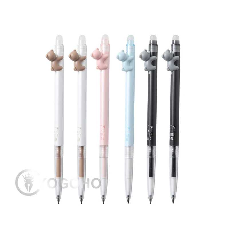 Гелевая ручка M & G с милыми мультяшными медведями ручки со стираемыми кристаллами