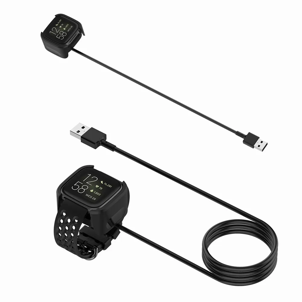 Зарядное устройство для умных часов Fitbit Versa 2 зарядный USB-кабель адаптер питания