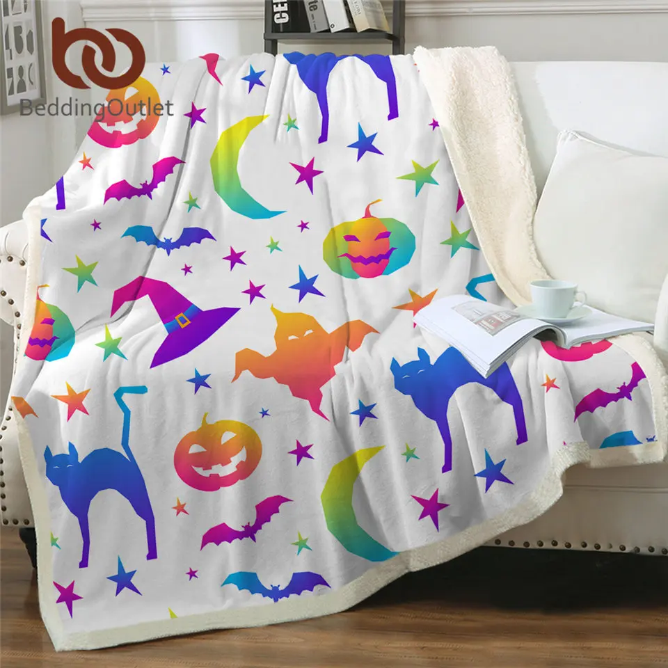 Постельное белье Outlet Хэллоуин вечерние пледы одеяло Тыква постельные