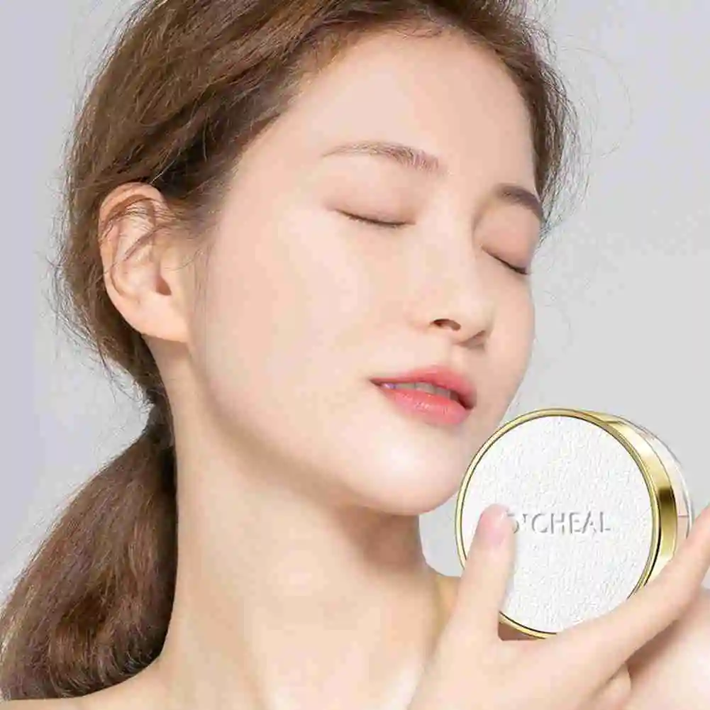 Отбеливающая рассыпчатая пудра для макияжа водостойкая лица контроль жирности