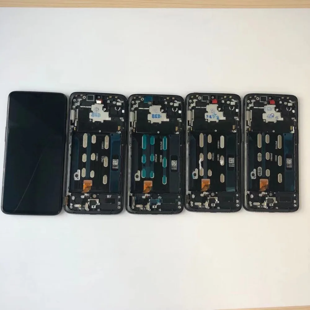 AMOLED 6,41 ''OnePlus 6T ЖК-дисплей Сенсорная панель в сборе One plus 6T ЖК-дисплей дигитайзер дисплей+ рамка