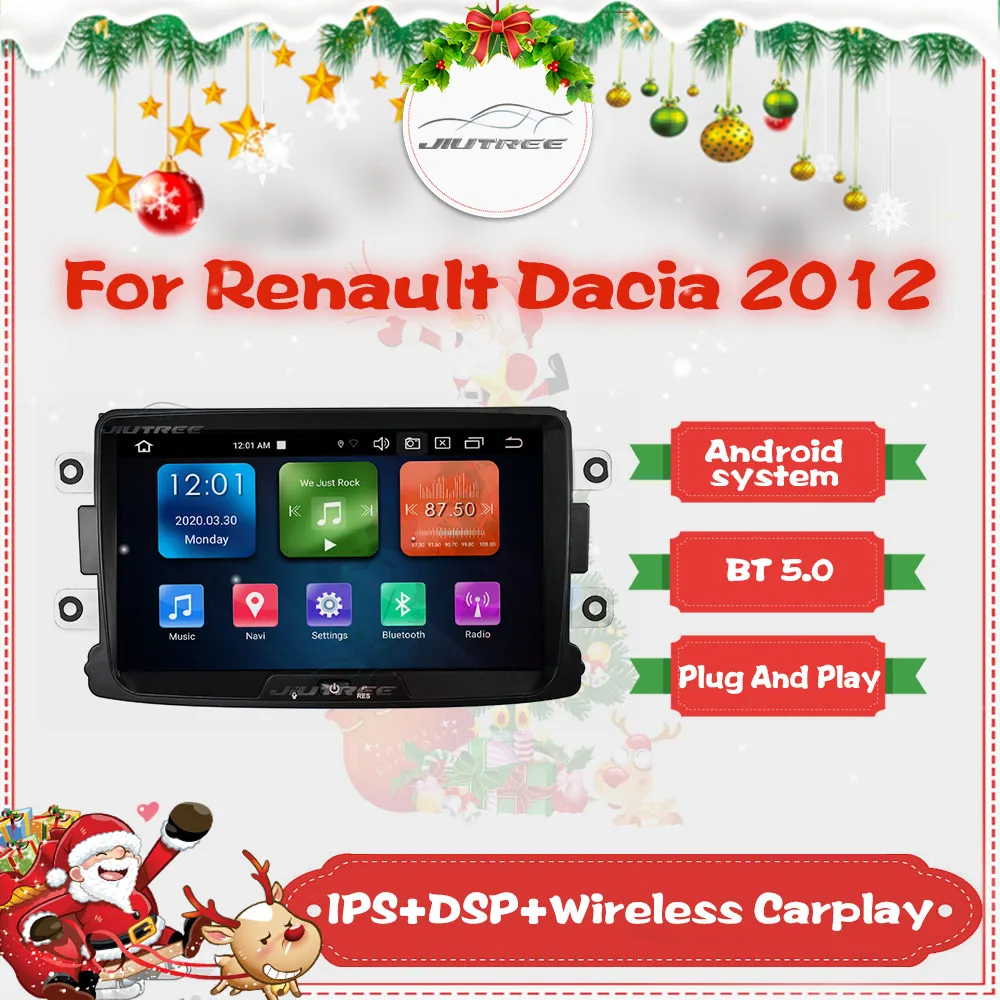 

Автомагнитола 2 din Android для Renault Dacia 2012, автомобильная стереомагнитола, мультимедийный GPS-навигатор, поддержка беспроводного Carplay