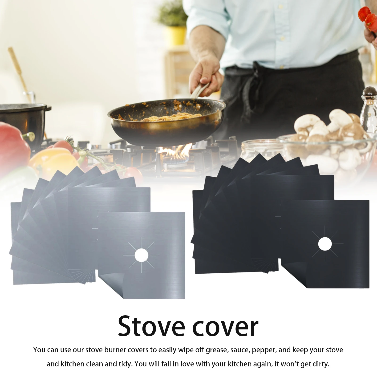 1 шт. плита защитная крышка лайнер защитное покрытие для газовой плиты газовая