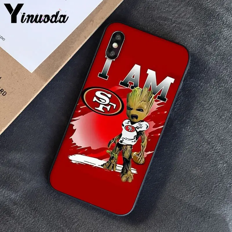 Yinuoda San Francisco 49ers DIY роскошный высококачественный защитный чехол для iPhone 8 7 6 6S Plus 5 5S SE XR X XS MAX Coque 11 11pro max