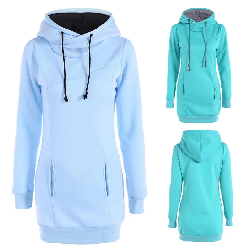 Женский пуловер с капюшоном пальто-свитер зимнее теплое шерстяное пальто на