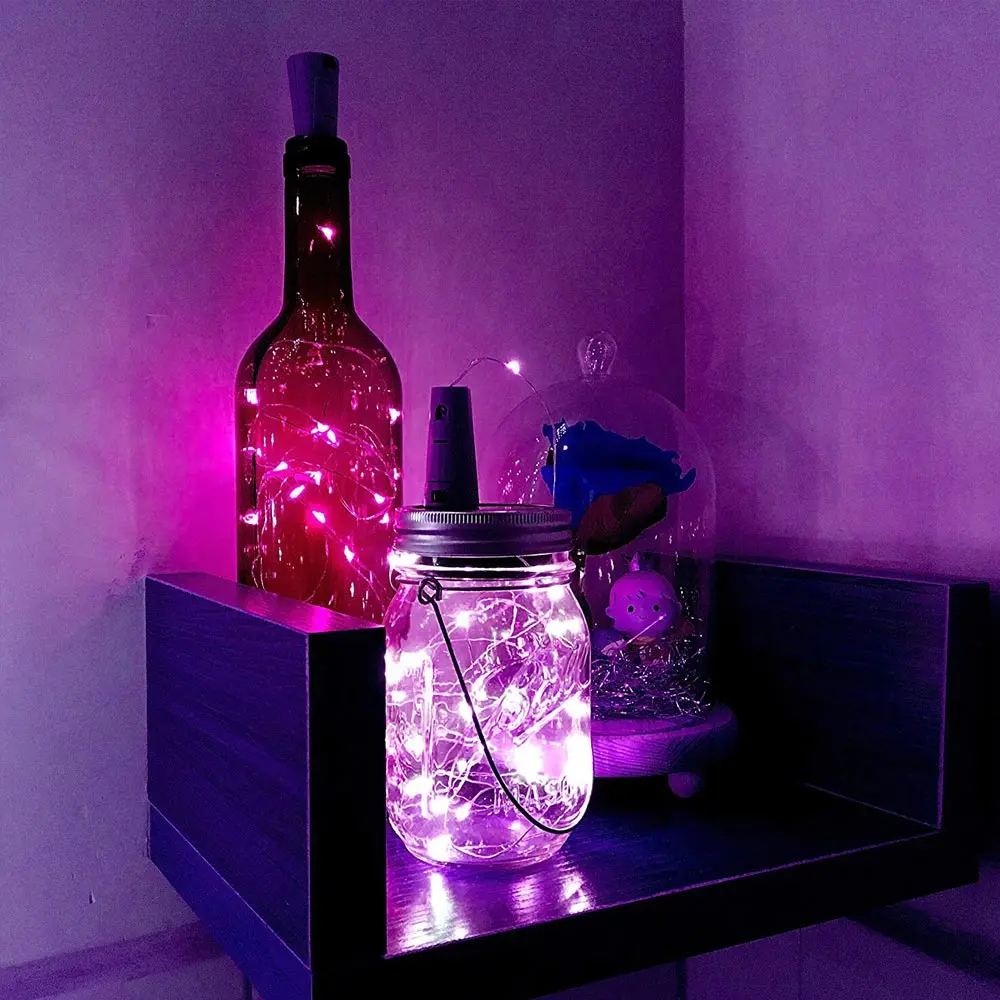 Медная проволочная лампа BRELONG для бутылок вина праздничное украшение сделай сам