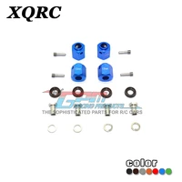 xqrc for trx4 aluminum alloy hexagon adapter 12mm thick with 4 stainless steel screws 1 set hexagon adapter set