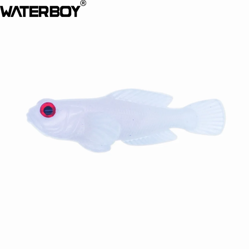 1PCS 75mm 9.3g Goby Soft Lure Swimbait 0.33oz 3inch Fish baits Finest Detailed Top Quality Softbait soft Fishing Bait