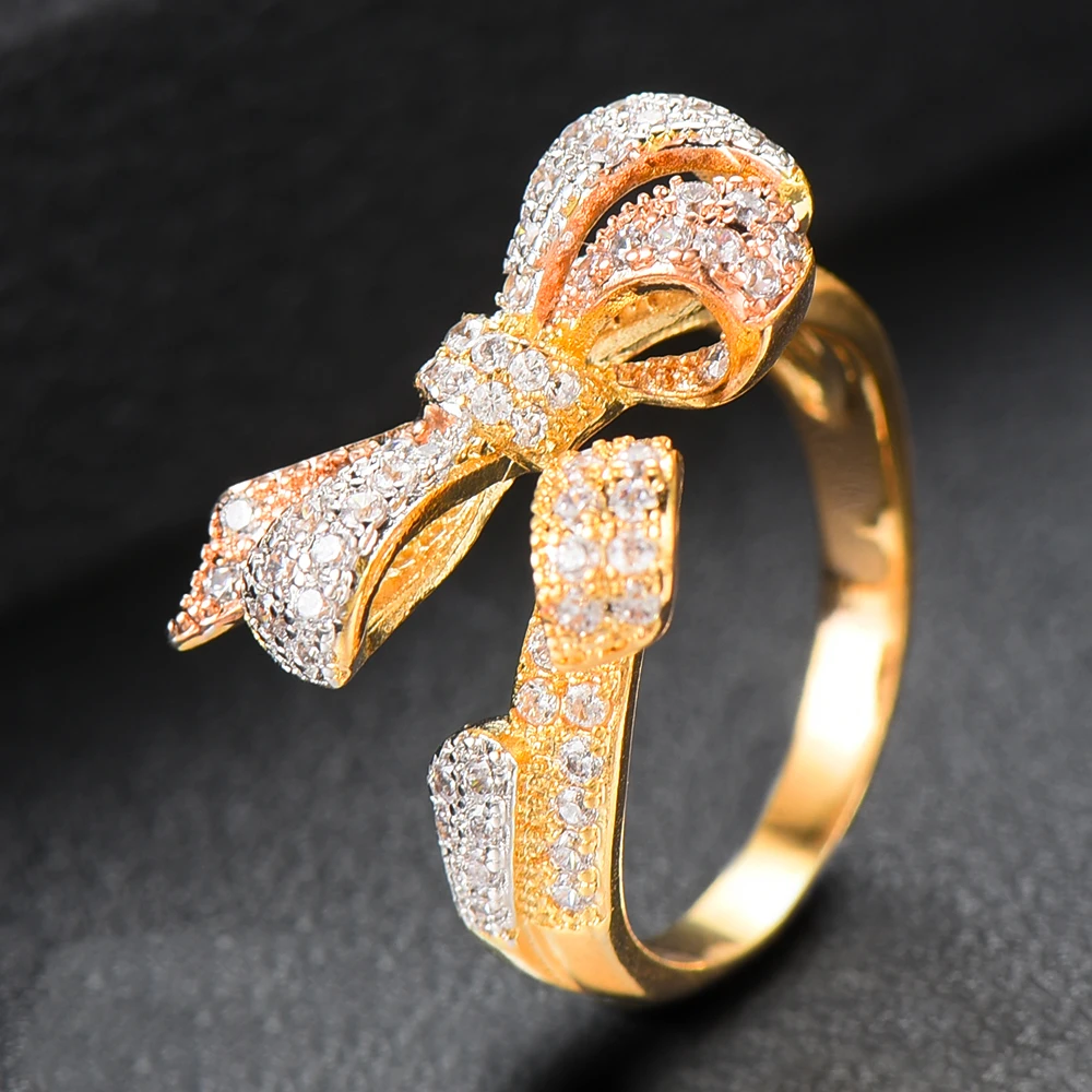 GODKI 2 шт Дубай Стиль Открытый браслет/кольцо Подвески кубического циркония