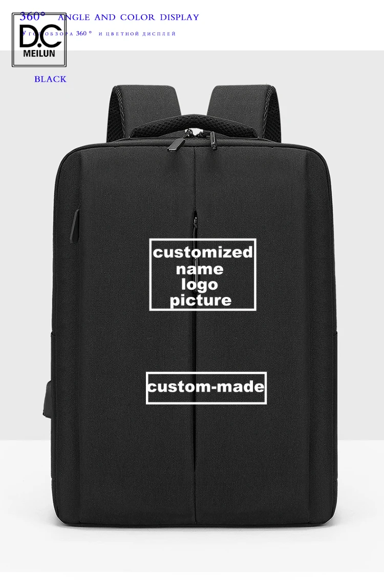 

DC.meilun Customized Logo School Bag Rucksack Anti Theft Men Backbag Travel Daypacks Male Backpack Mochila Hombre