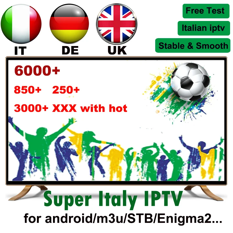 Super italiano Germania iptv 6000 + Turchia Albania с/no xxx M3U на Android Enigma2 умнее | Мобильные телефоны и