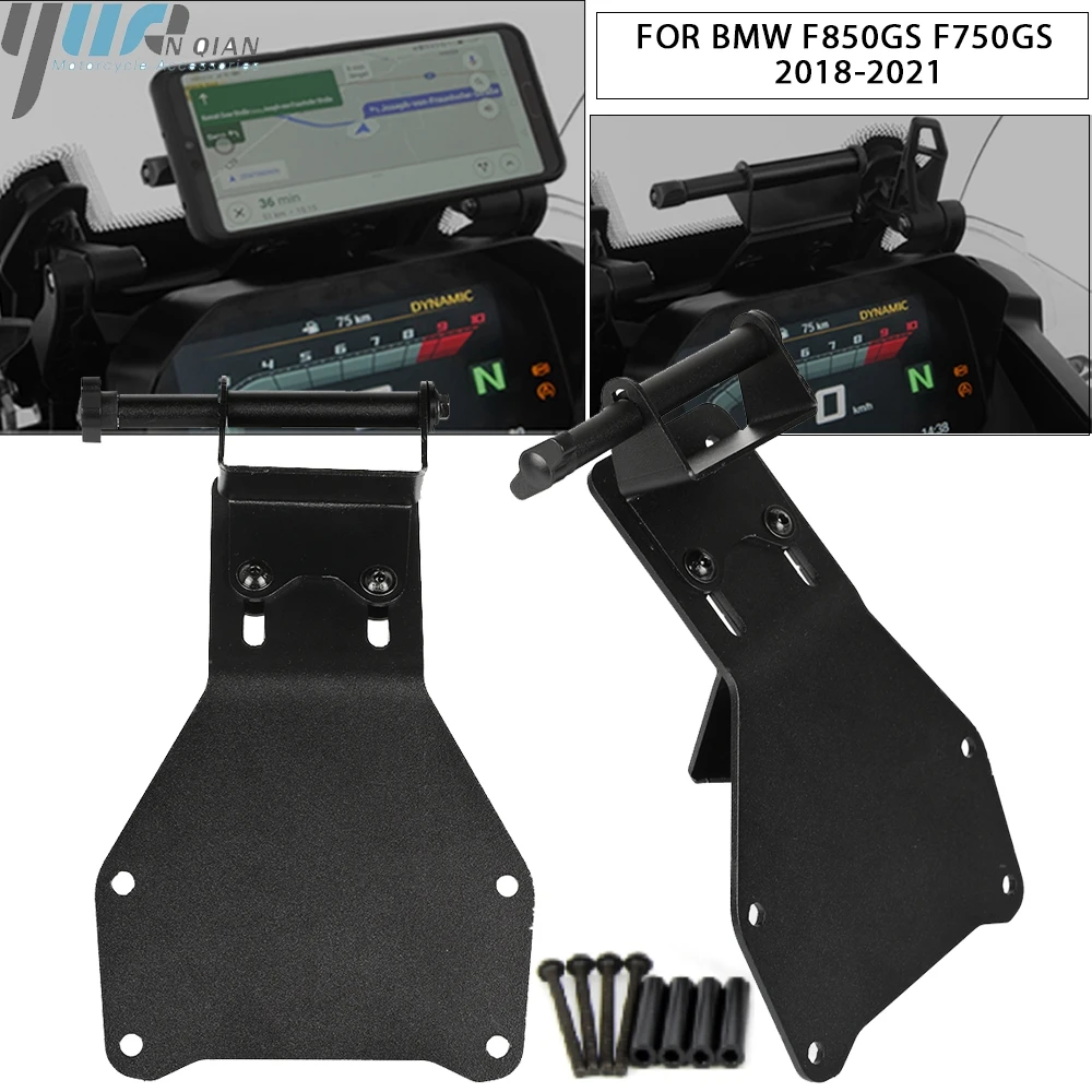 

For BMW F850GS F750GS F850 F750 GS 2018 2019 2020 2021 Motorcycle GPS SMART PHONE Navigation GPS Plate Bracket Adapt Holder Kit