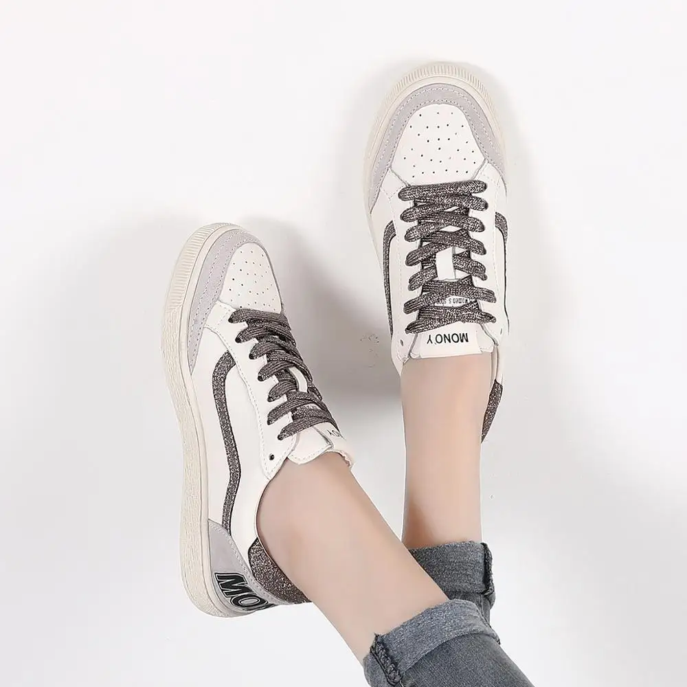 3 цвета женская повседневная обувь удобные золотистые и черные кроссовки модная