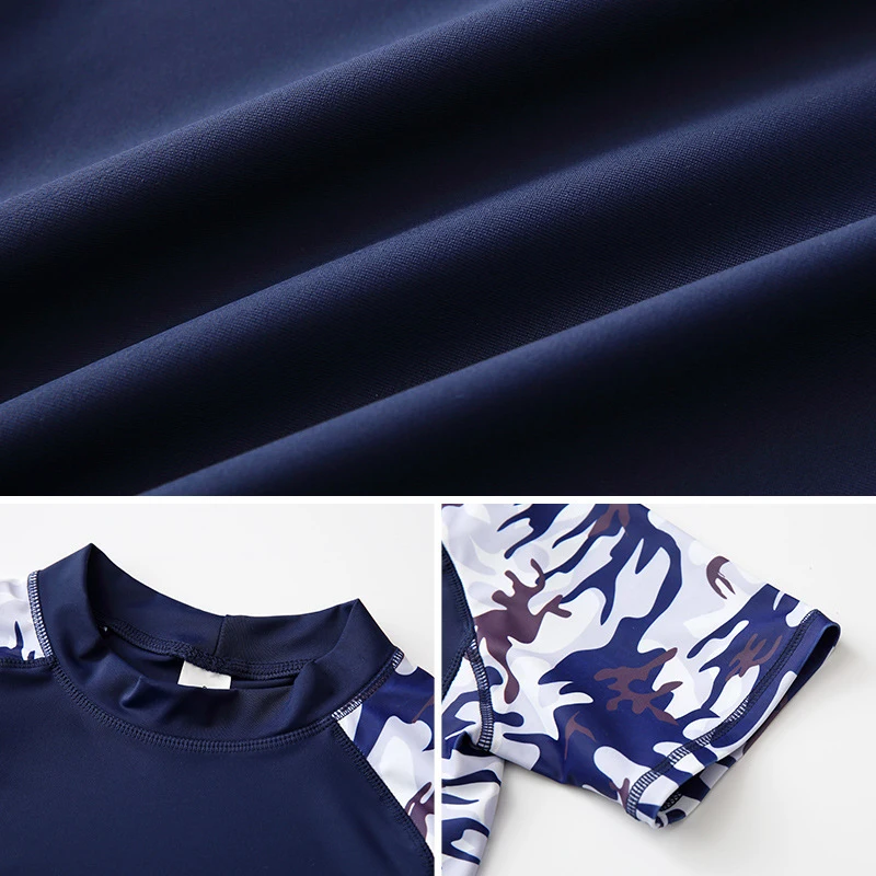 Купальный костюм для мальчиков комплект из 3 предметов: шляпа + рубашка шорты