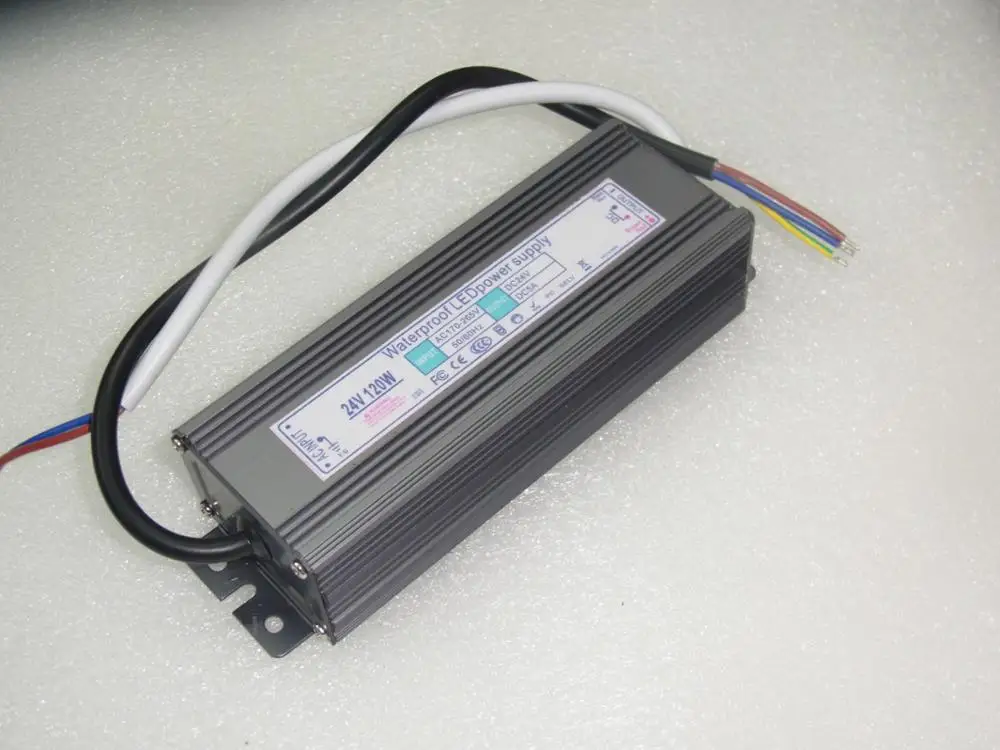 120 Вт импульсный источник питания постоянного напряжения 12 в 24 В IP67
