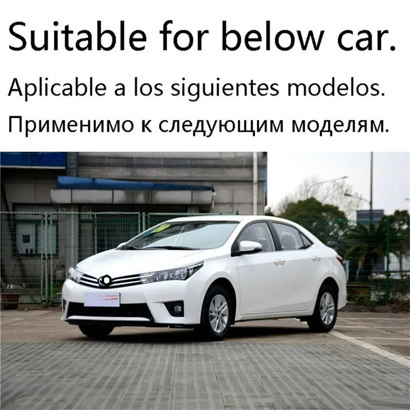 Decorative Modified Chromium Front Bumper Grille Exterior Car Styling Sticker Strip Bright Sequins 17 18 FOR Toyota Corolla |