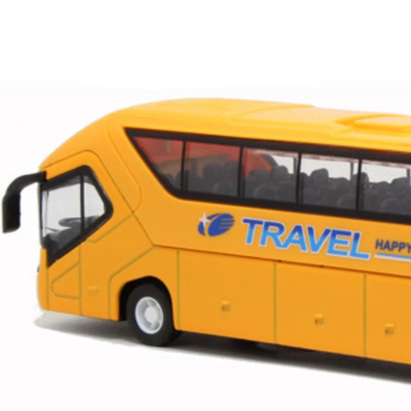 

High Simulation Alloy Bus Scale Alloy Pull Back Toy Cars,Open Door Bus Model
