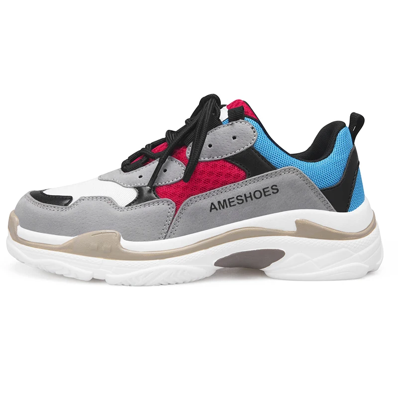 Дизайнерские стильные кроссовки с круглым носком; tenis feminino; массивные кроссовки; черная обувь для папы; женская обувь; zapatillas mujer; Размеры 35-40