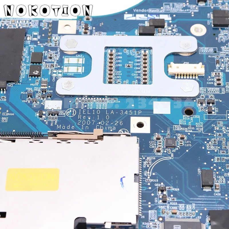 Материнская плата NOKOTION FRU 41R7886 43N7652 для ноутбука Lenovo 3000 N200 965GM DDR2 Бесплатный ЦП |