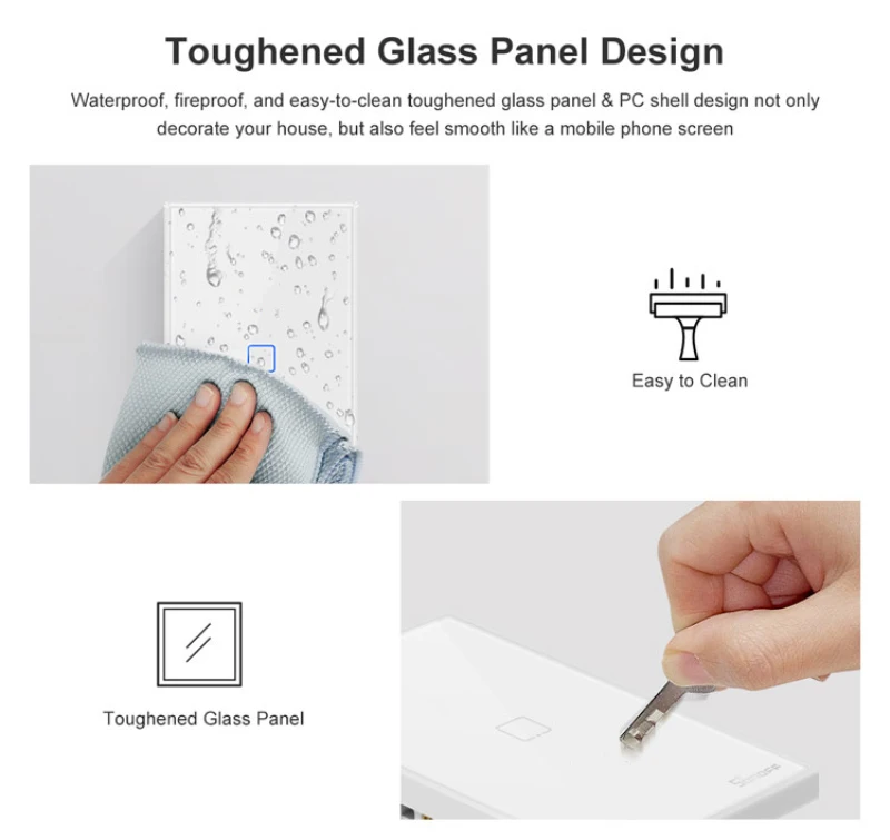 

SONOFF T2 T3 EU Smart Switch TX Wifi Light Wall Switches RM433/APP/Touch/Voice Remote Control Works With Alexa Google Home IFTTT