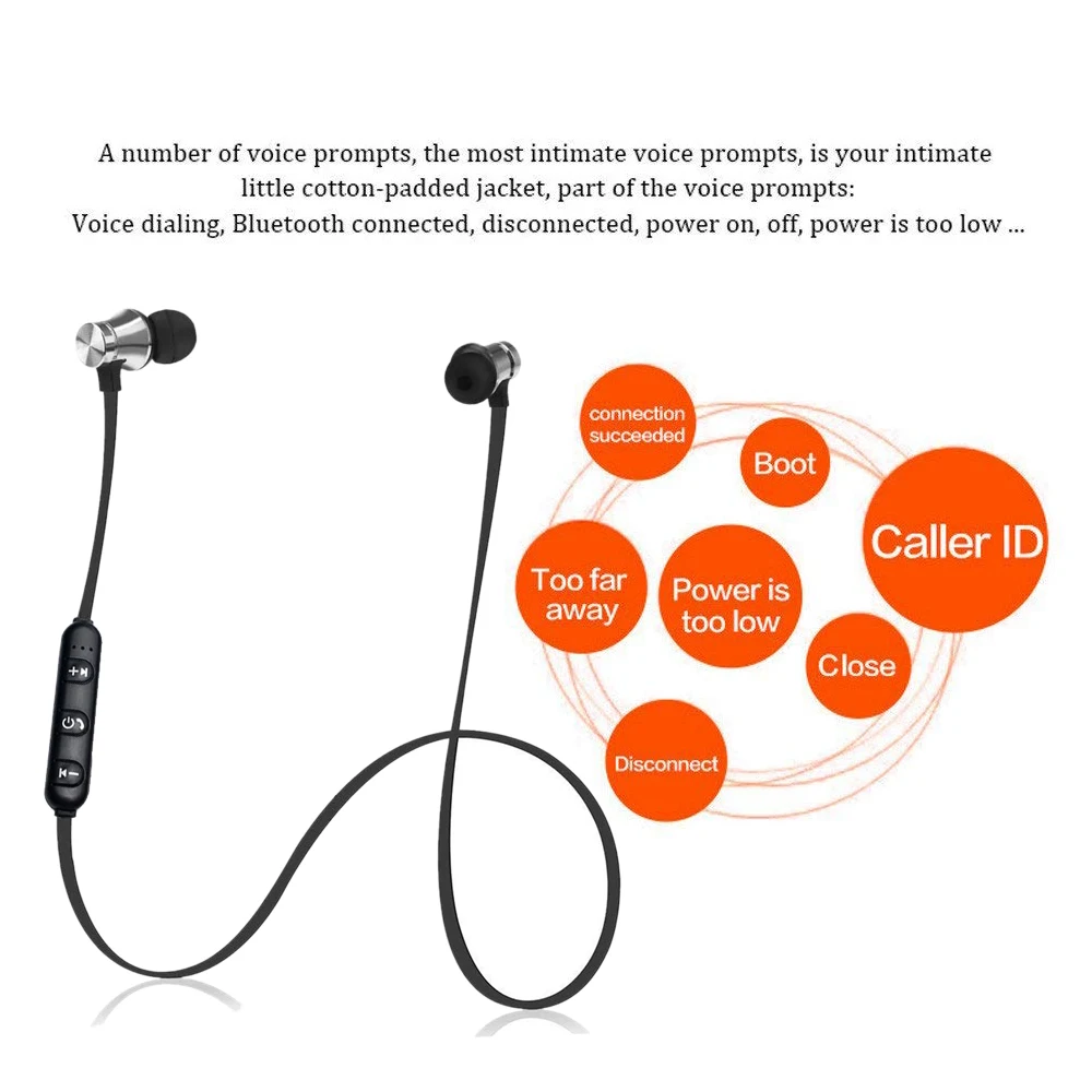 Магнитные беспроводные внутриканальные Bluetooth наушники водонепроницаемые