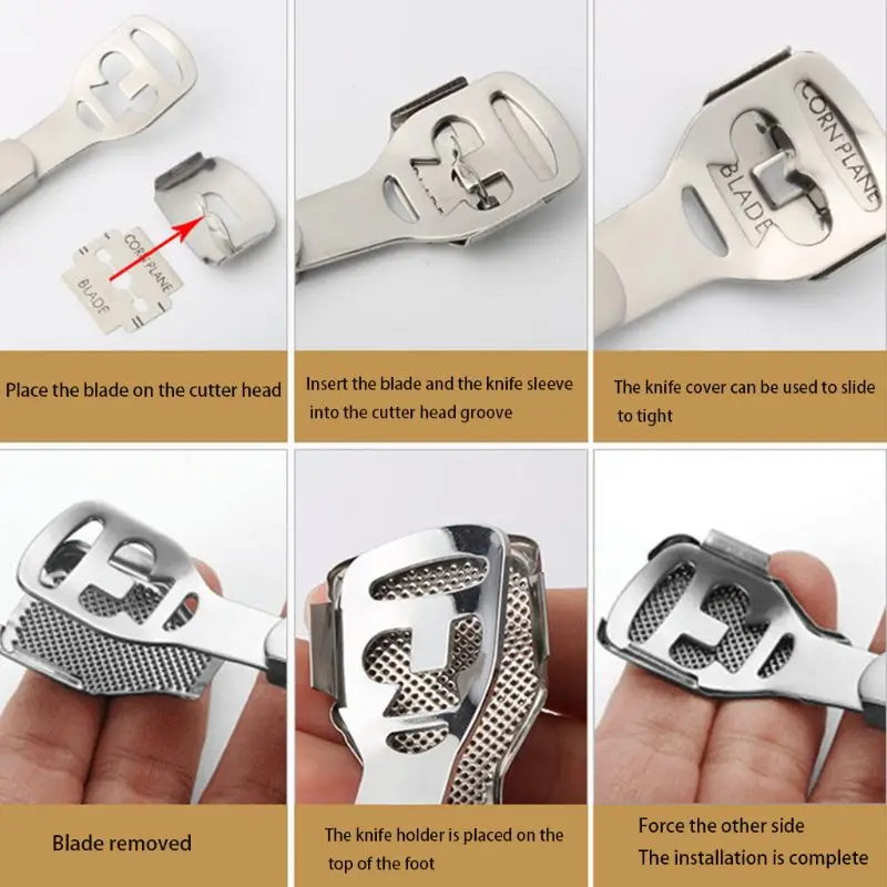 5 шт./компл. Уход за ногами бритва мозолей для удаления твердой кожи пилка ног