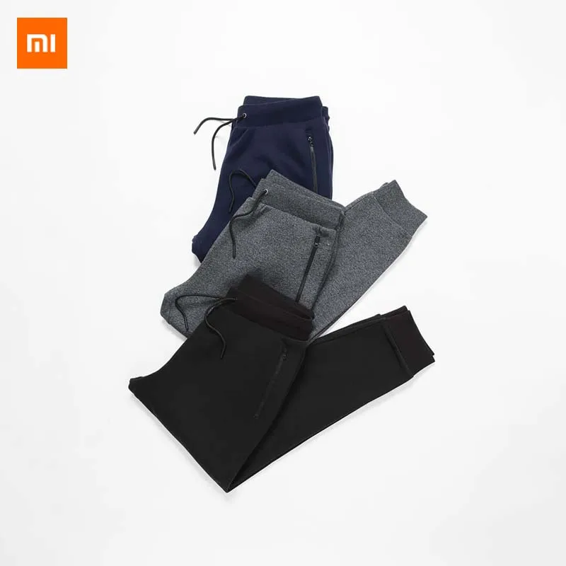 Новые мужские флисовые брюки Xiaomi Youqi Life мягкие и освежающие флисовые внутри эластичные и удобные легкие и освежающие