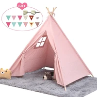 1 35m childrens tent teepee tent for kids portable tipi infantil house for kids play house kids tents lights decoration carpet
