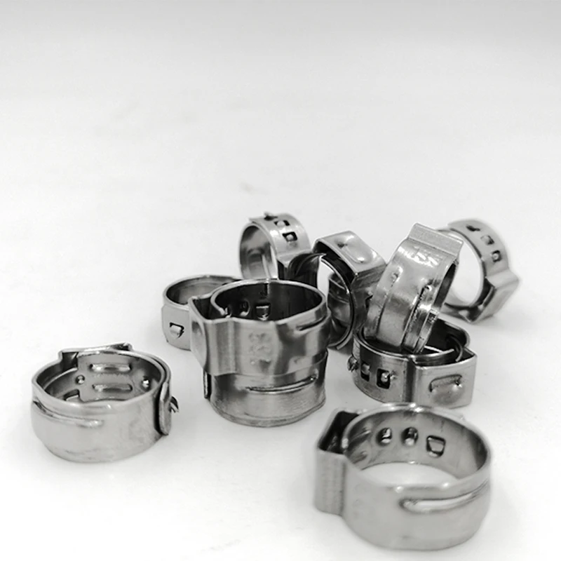 Одиночный зажим для ушной трубы высокого качества 304 из нержавеющей стали хомуты