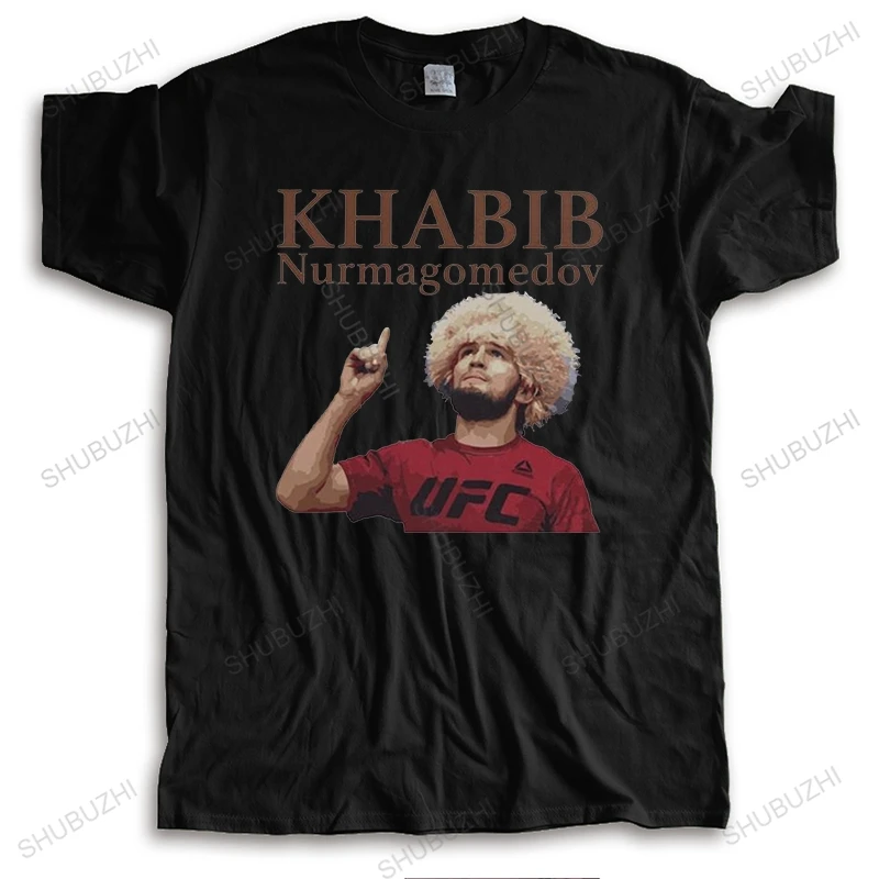 

Новый дизайн, мужские футболки Khabib Nurmagomedov футболка для занятий боксом 229, повседневные футболки с коротким рукавом для бокса, футболки из 100% ...
