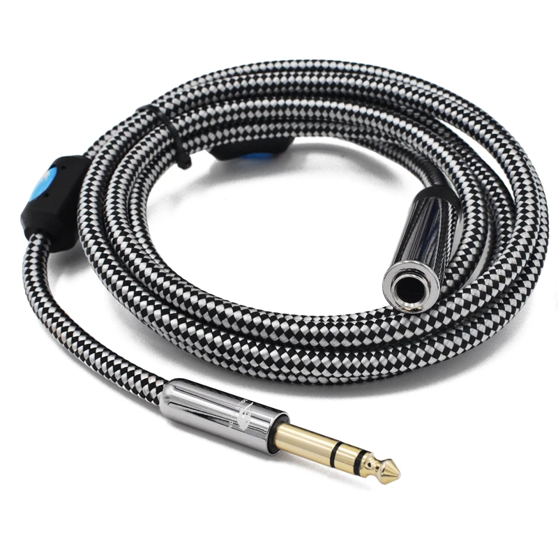 Стерео аудио кабель 6 35 мм папа мама для монитора наушников Hifi 1/4 &quotJack