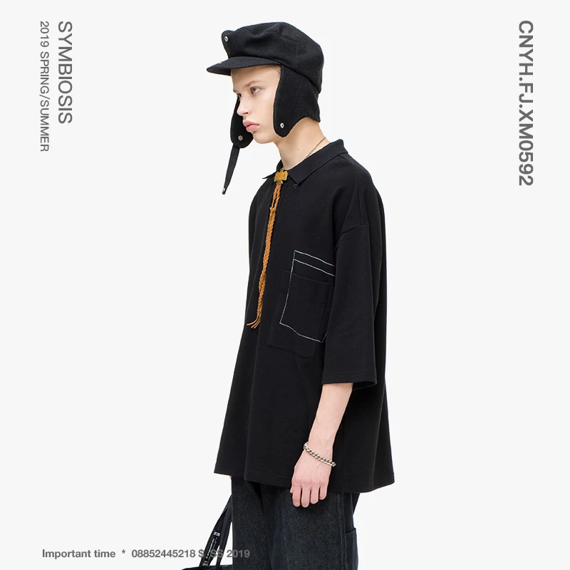 VIISHOW 2019 летние рубашки поло мужчин бренд квадратный воротник с коротким рукавом