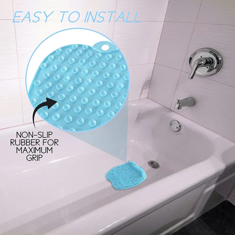 

Shower Foot Cleaner Massager Scrubber Improves Foot Circulation Reduces Foot Pain Soothes Tired Achy Feet and Scrubs Feet Clean