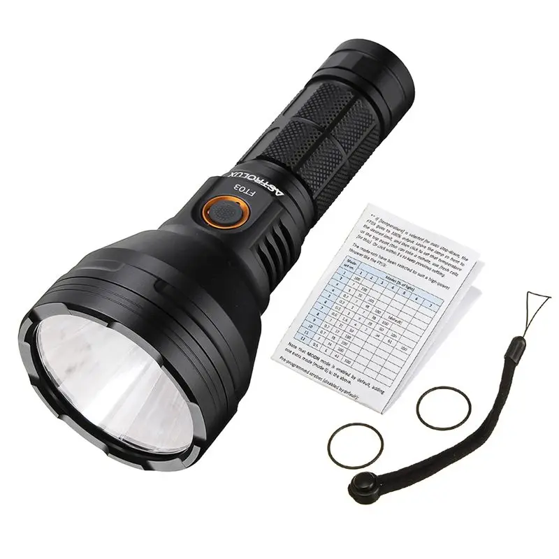 Astrolux FT03 XHP50.2 4300lm 735m NarsilM v1.3 USB C перезаряжаемый фонарик + 1 шт. HLY 26650 5000 мАч 3 7 в 20A 3C