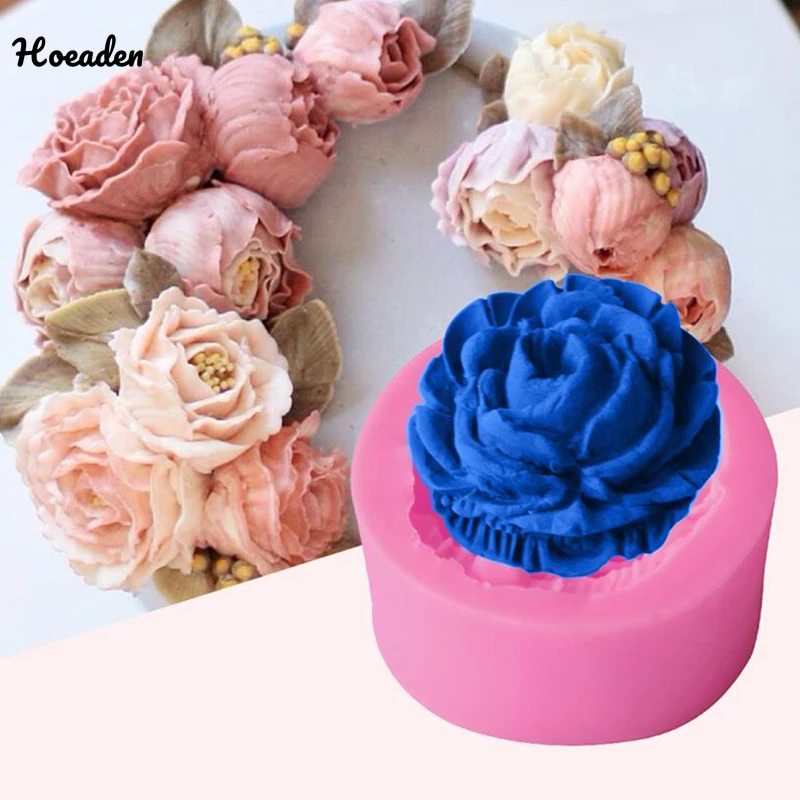 

Cake Decorating Tools 3D Rose Flower Silicone Mold Fondant Gift Decorating Chocolate Cookie Soap Polymer Clay Baking Molds Molds