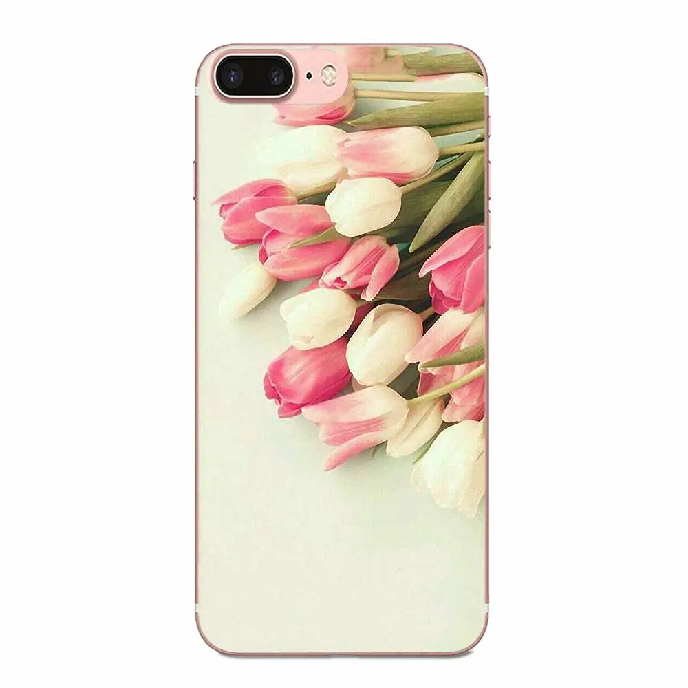 Тюльпанов мягкий для Xiaomi Redmi Note 2 3 3S 4 4A 4X5 5A 6 6A Pro Plus Мягкий индивидуальный рисунок |