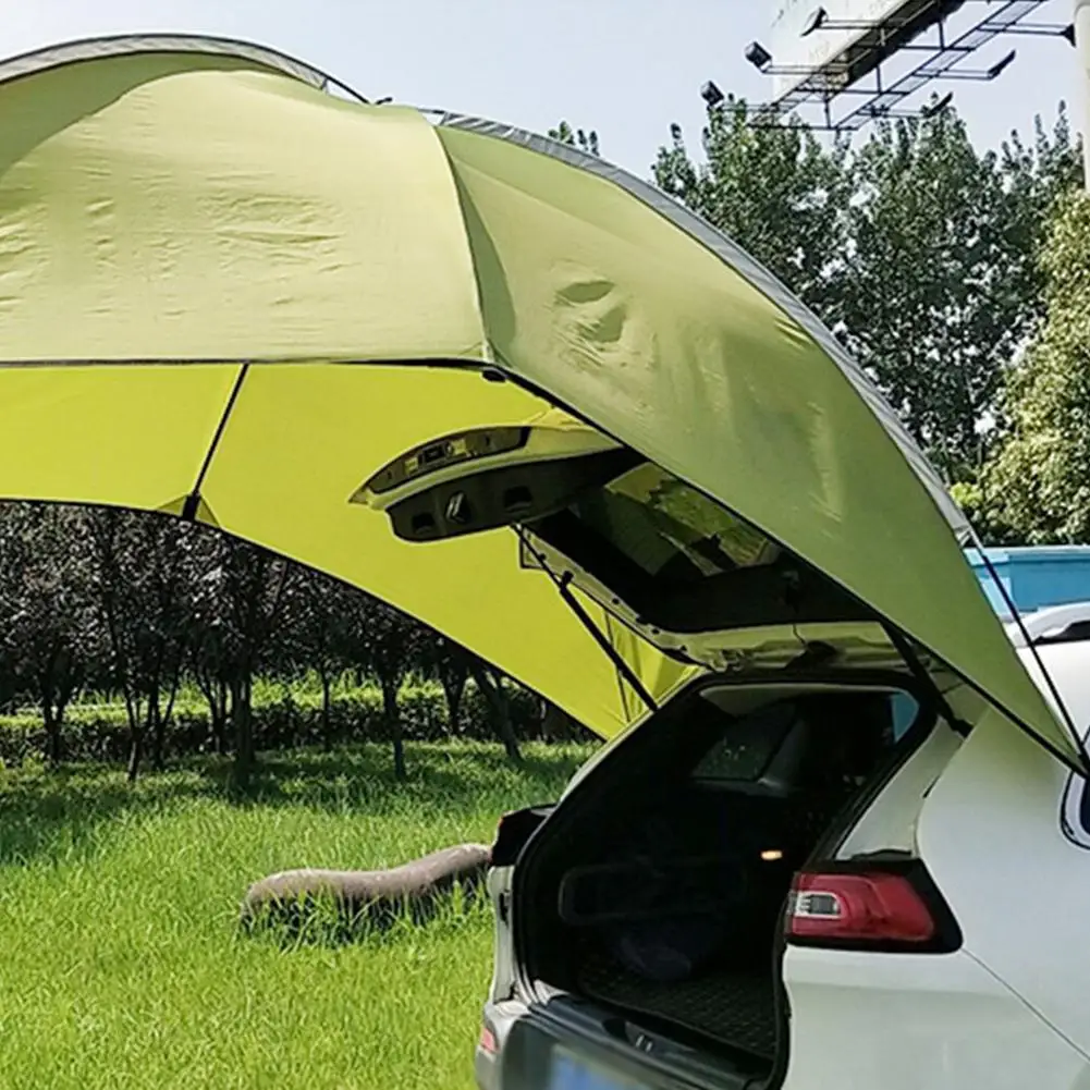 

Portable Rear Tent Camping Awning Outdoor Picnic Rain Shelter Collapsible Travel Car Side Tent Multiplayer Shade Shed