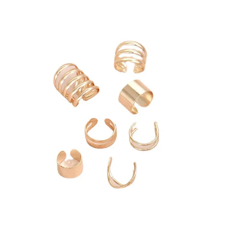 

Simple Creative Clip Earrings Set Jewelry Accessories 2021